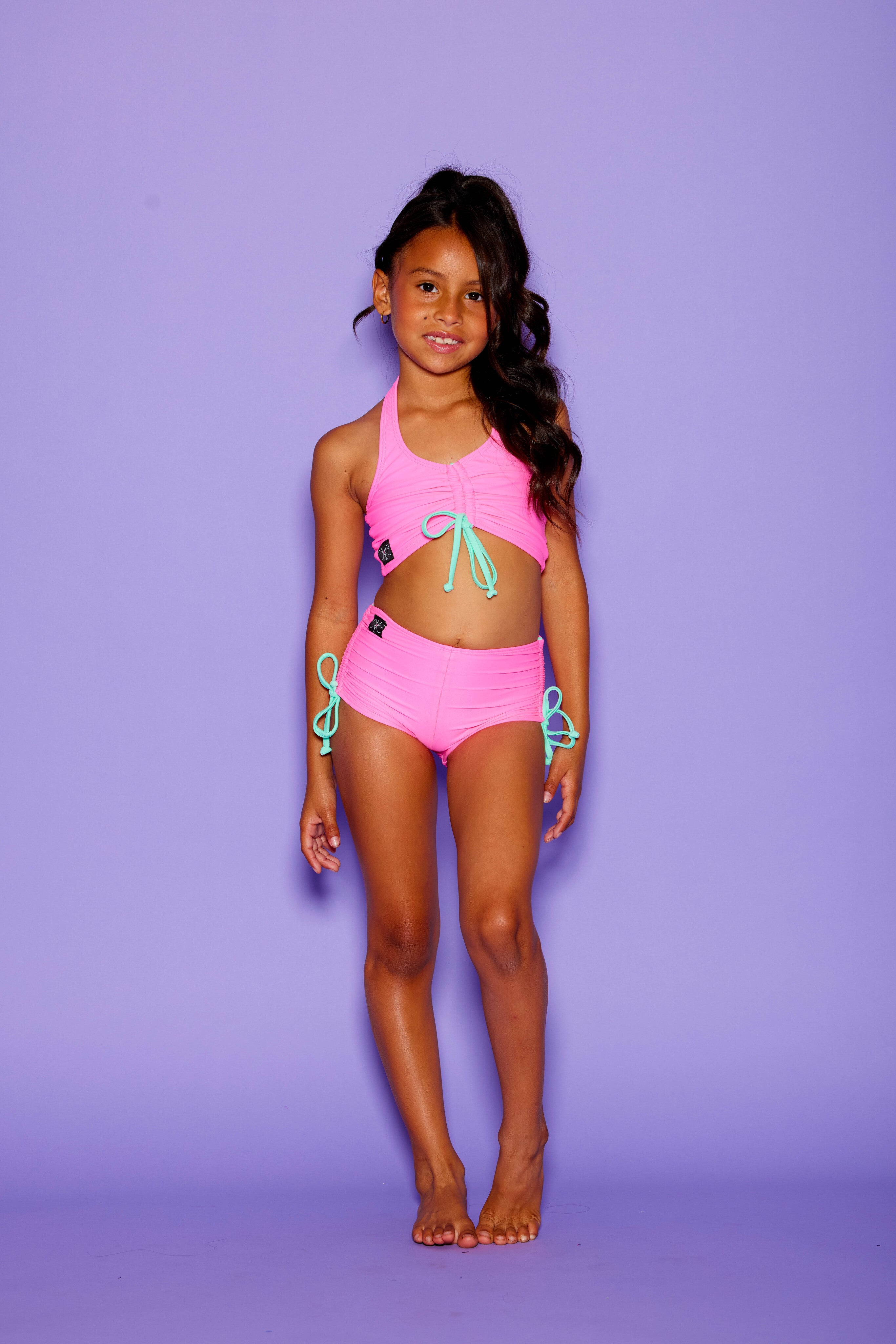 Simply Cinched Short - Bubblegum/Mint - Ready To Ship