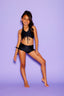 Simply Cinched Short - Black - Ready To Ship - Final Sale