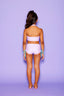Simply Cinched Halter Crop Top - Lavender Mist/Sky Blue - Ready To Ship - Final Sale