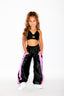 Gotta Dash Jogger - Black Shine/Neon Pink Shiny - Ready to Ship