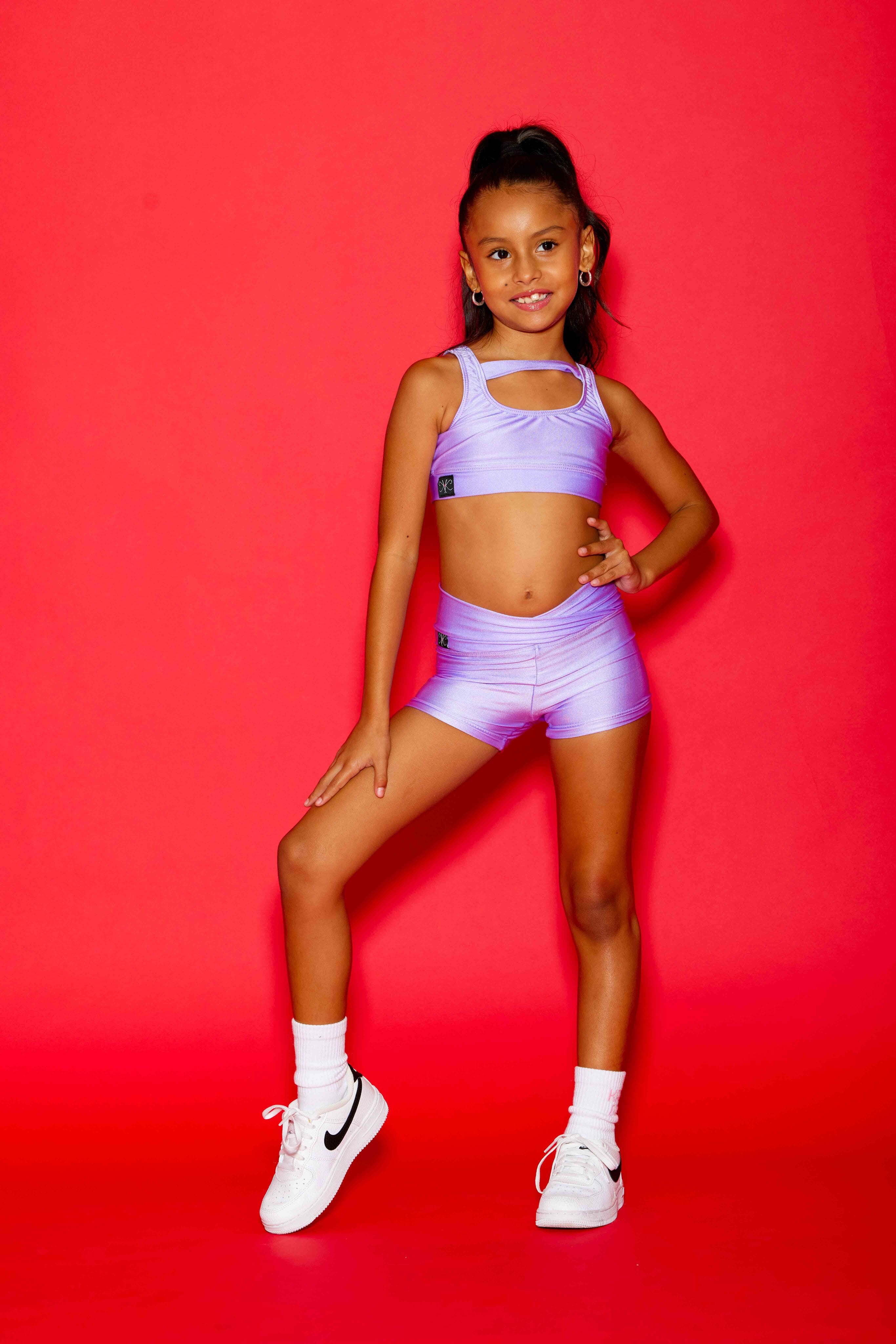 Win Win Bra Top - Lilac Shiny - Ready To Ship