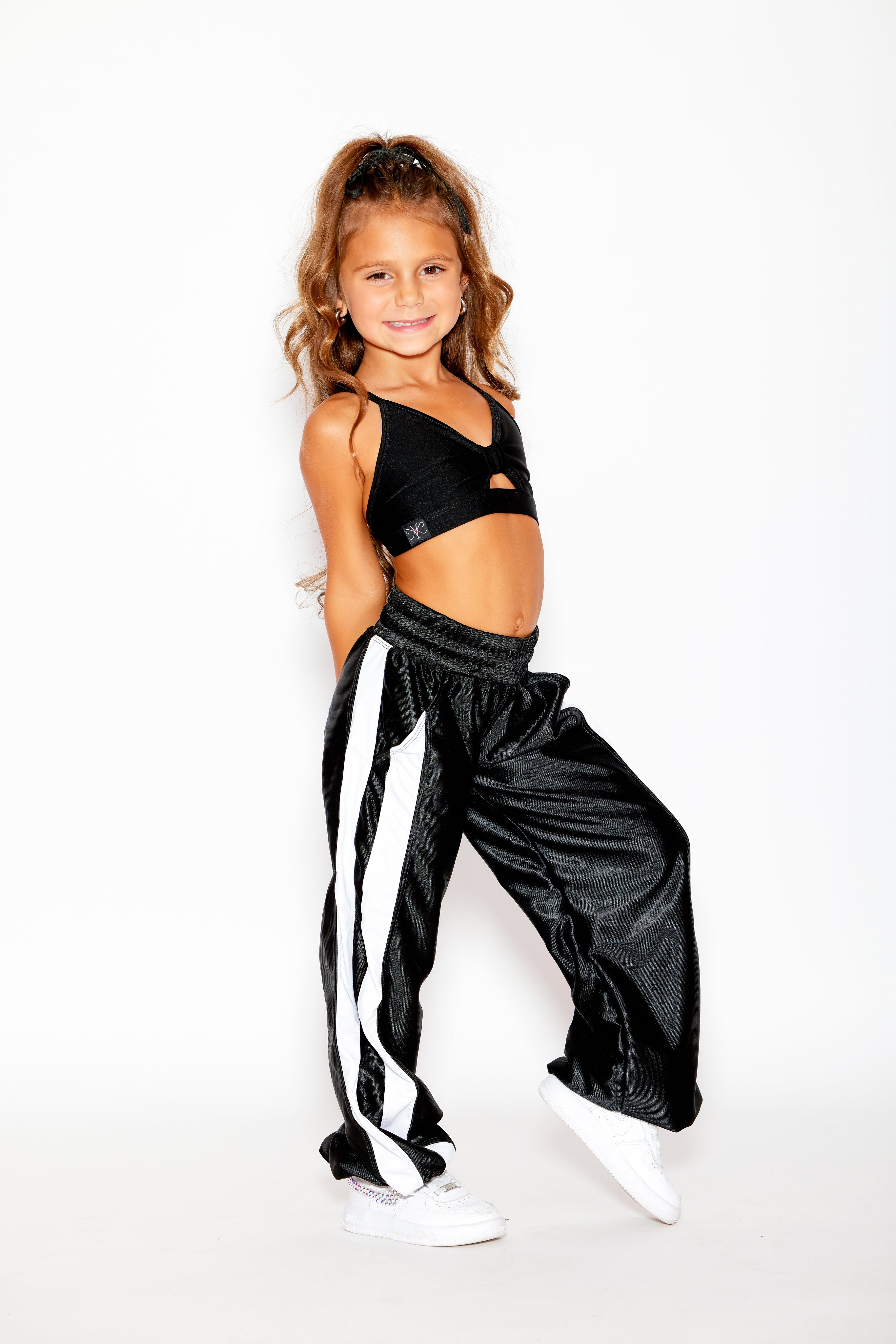 Gotta Dash Jogger - Black Shine/White - Ready to Ship