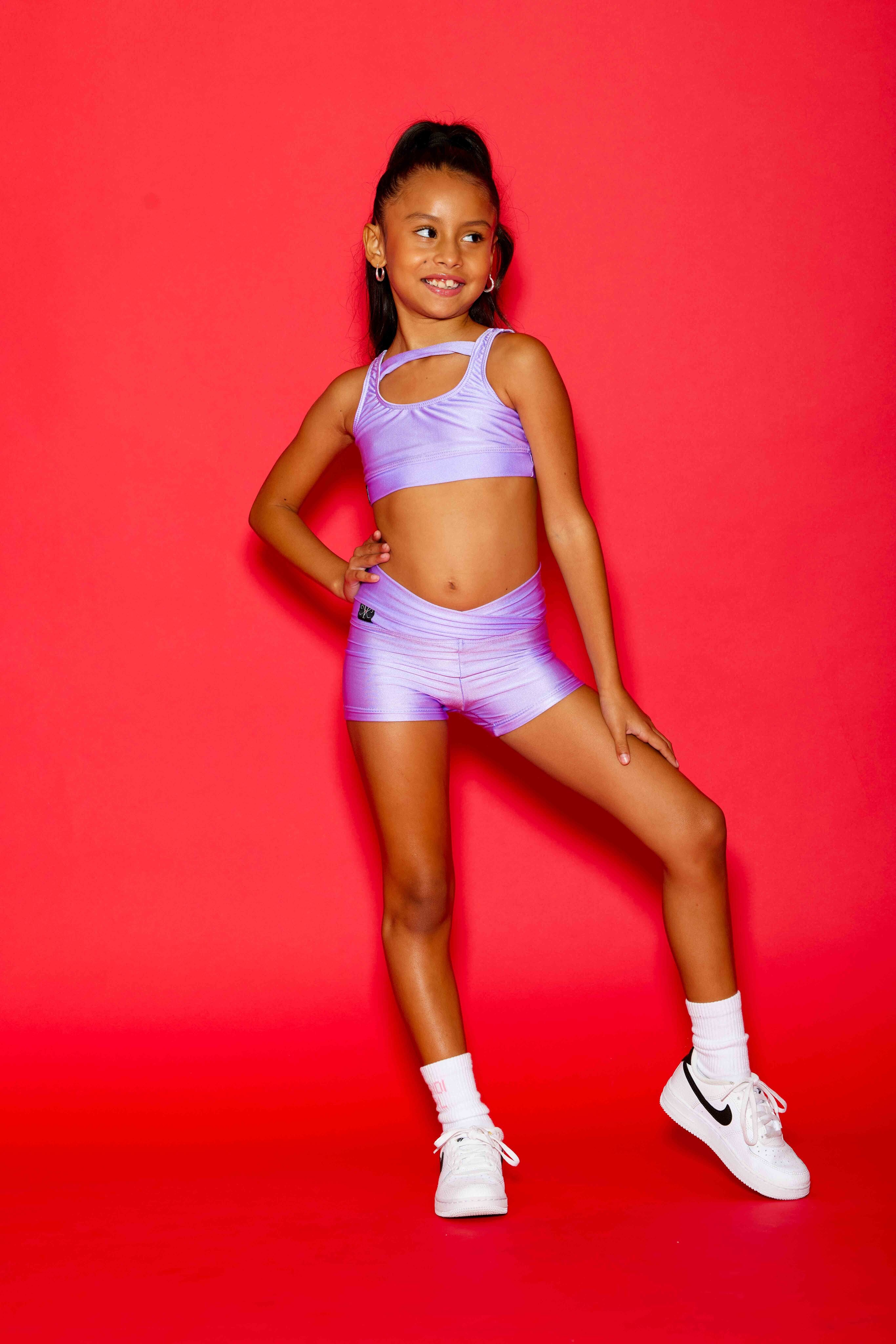 Win Win Bra Top - Lilac Shiny - Ready To Ship