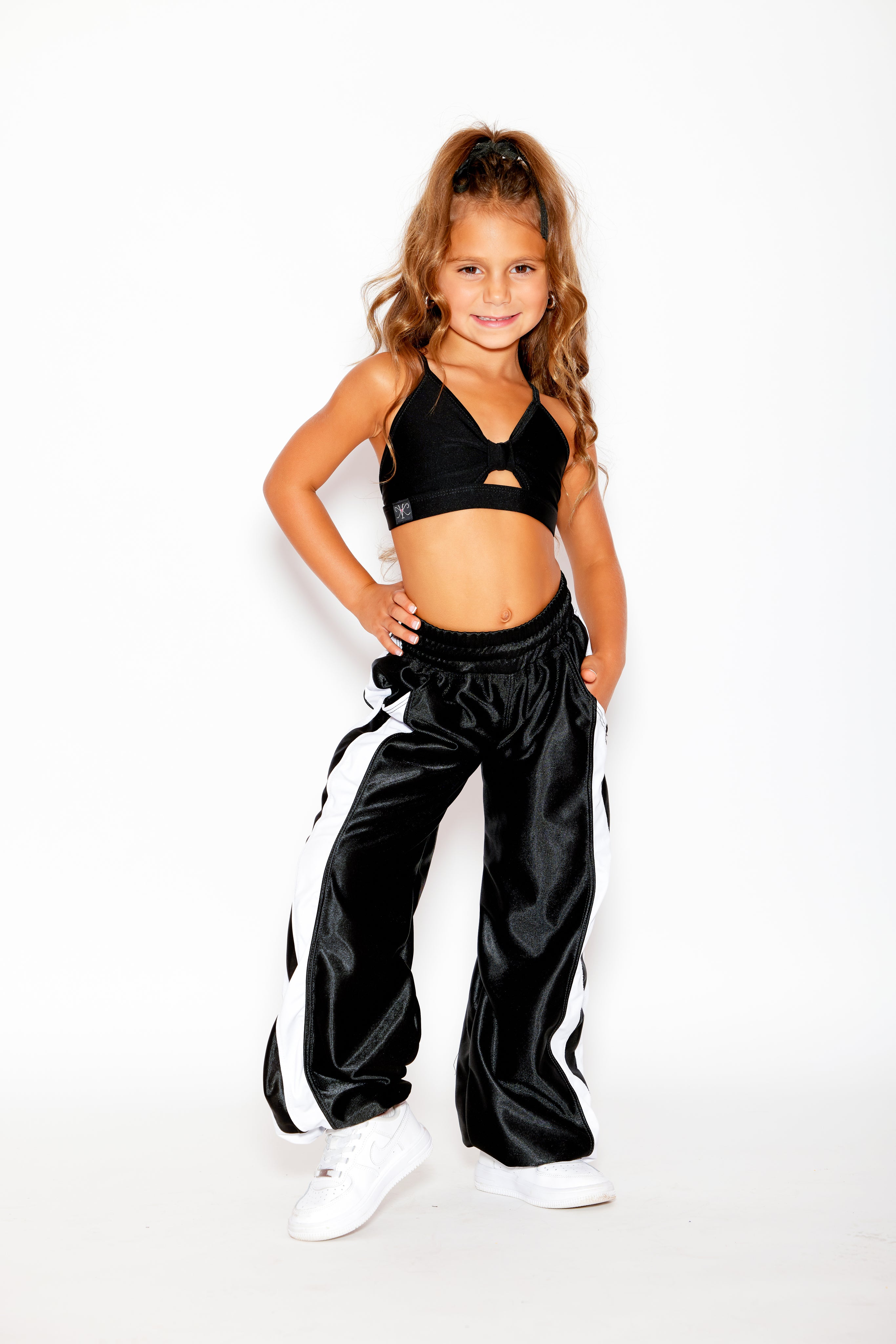 Gotta Dash Jogger - Black Shine/White - Ready to Ship