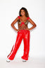 Gotta Dash Jogger - Red Shine/Cheetah Velvet/White - Ready to Ship