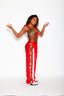 Gotta Dash Jogger - Red Shine/Cheetah Velvet/White - Ready to Ship