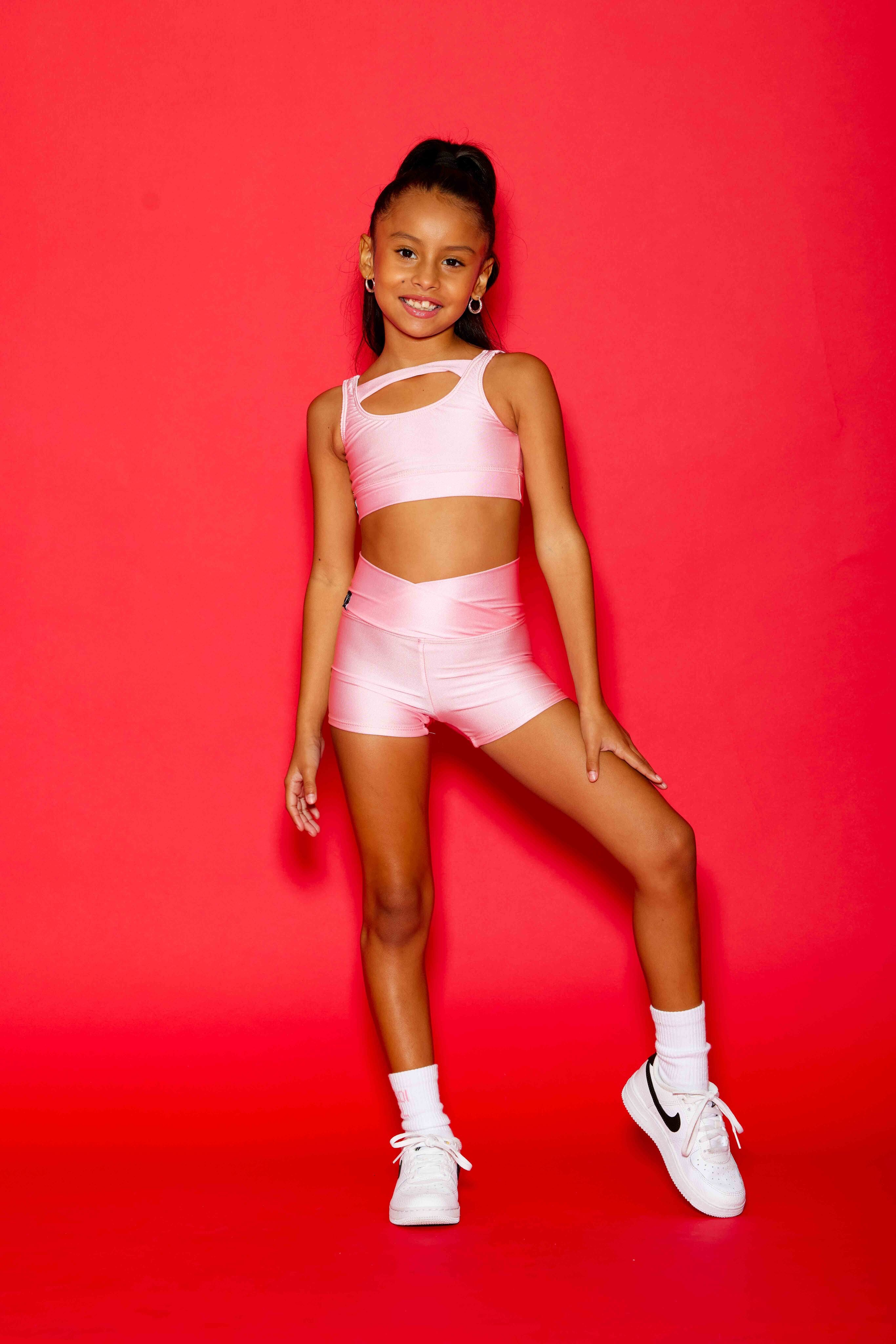 Win Win Chic Short - Light Pink Shiny - Ready To Ship