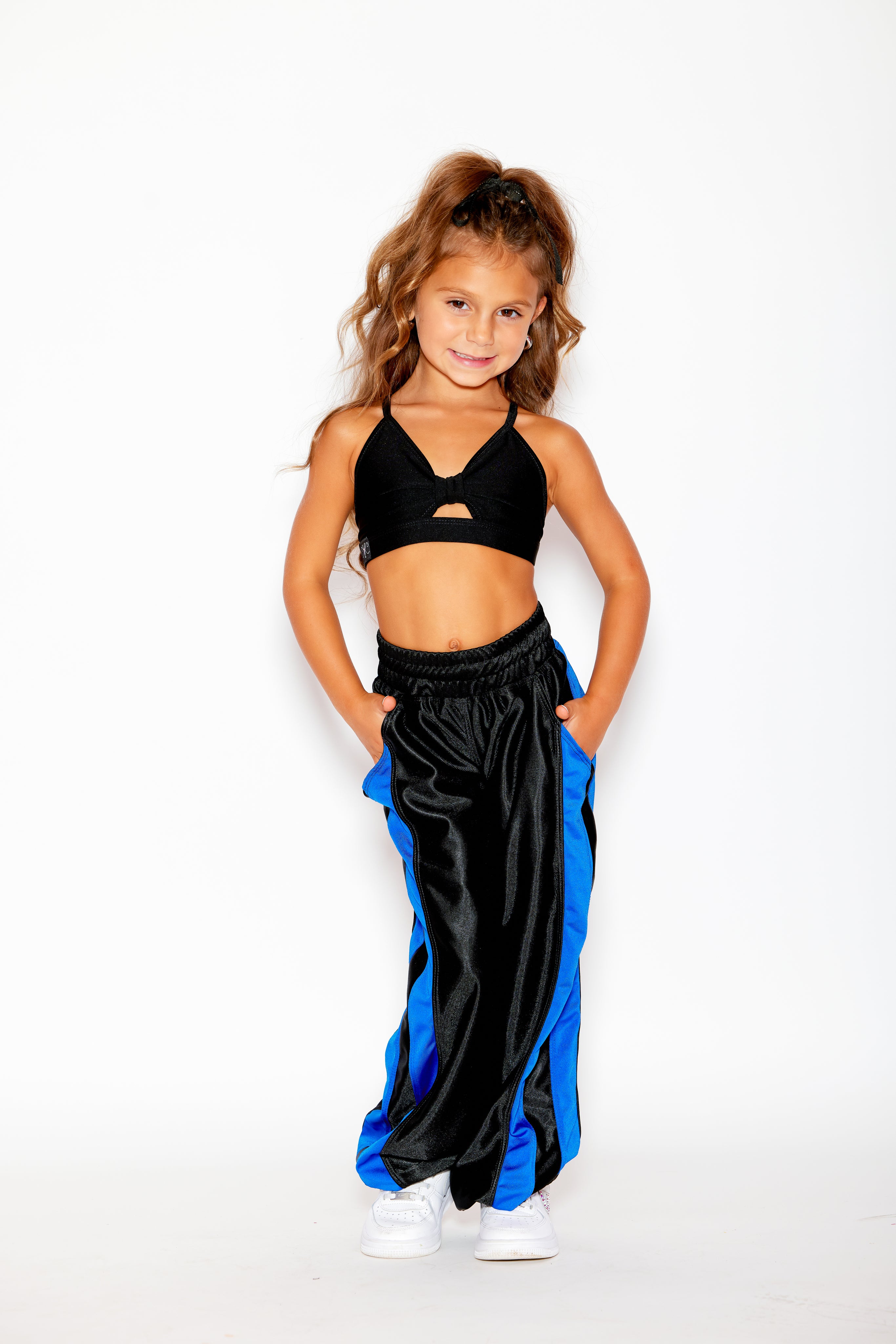 Gotta Dash Jogger - Black Shine/Royal Blue Shiny - Ready to Ship