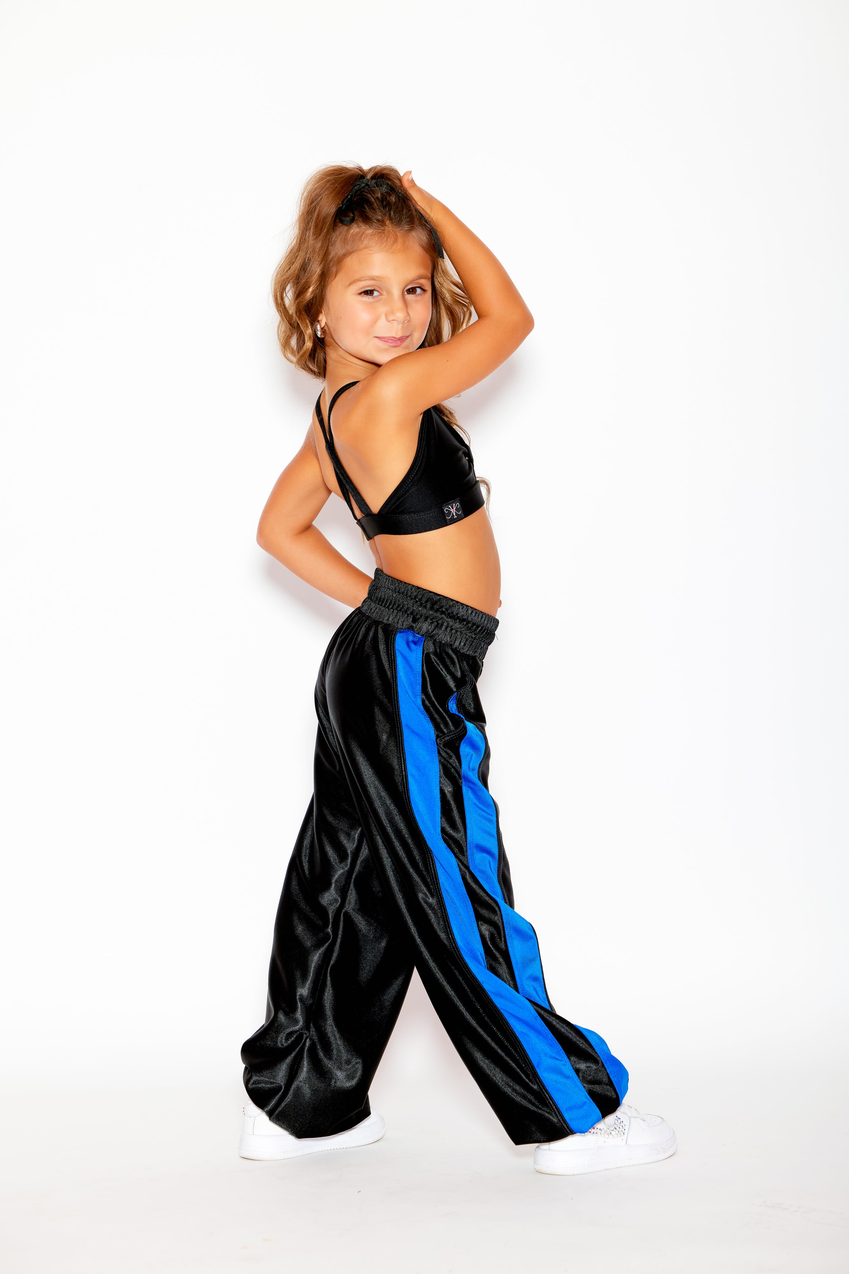 Gotta Dash Jogger - Black Shine/Royal Blue Shiny - Ready to Ship