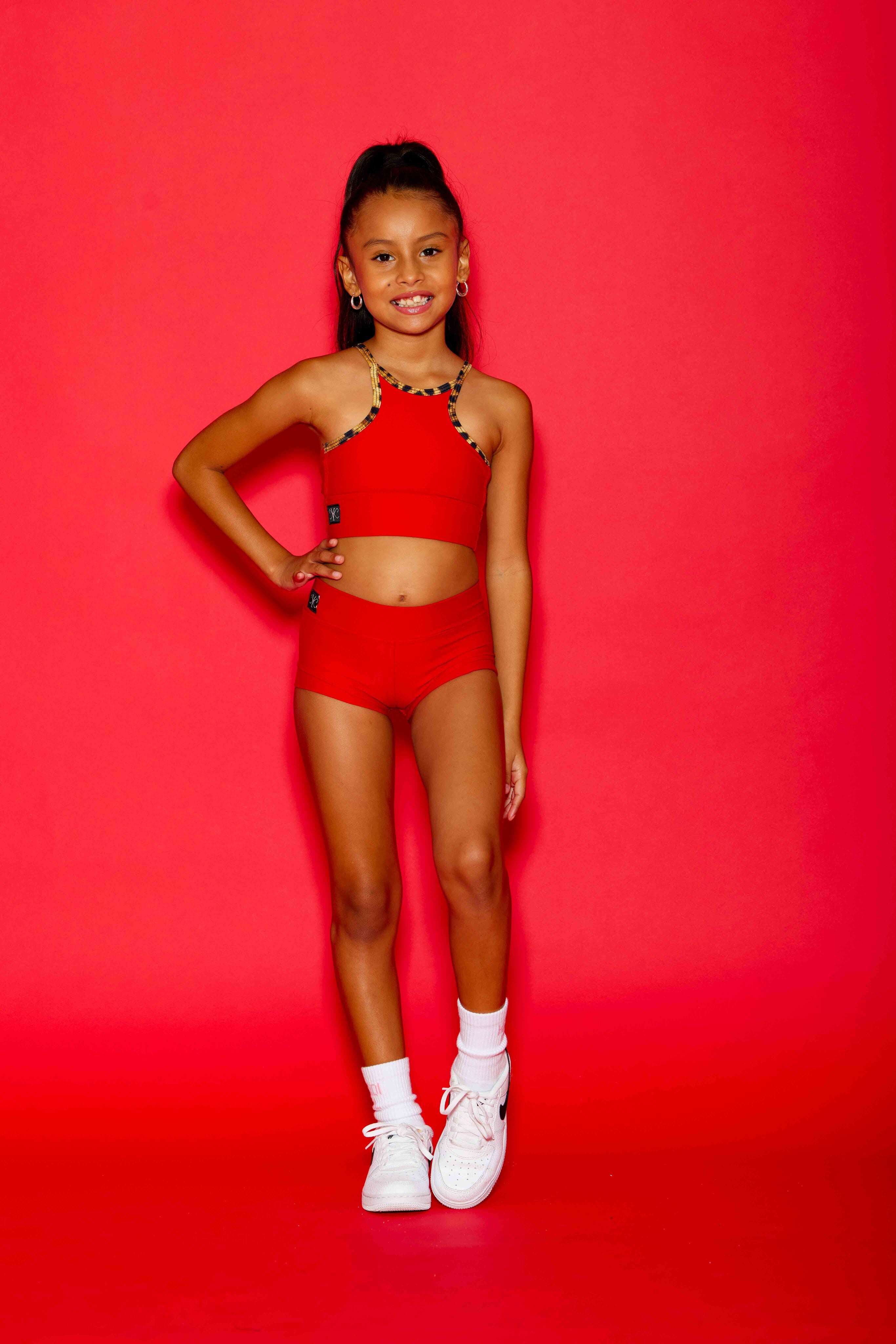 Bow Down Celebrity Short - Red - Ready to Ship