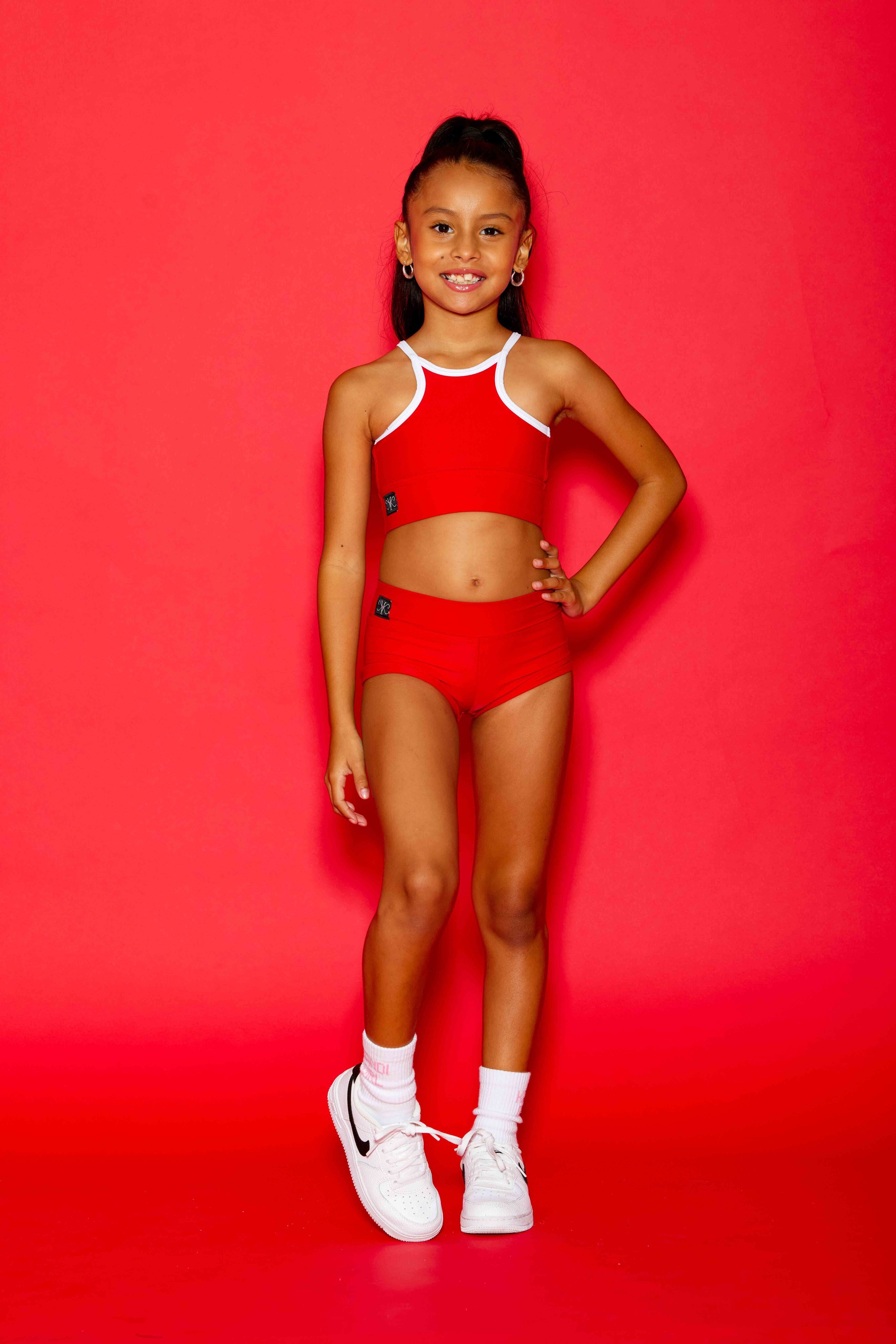 Bow Down Bra Top - Red/White - Holiday Edition - Ready to Ship