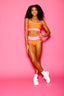 Mykonos Brief - Neon Orange/Lilac - Ready To Ship - Final Sale