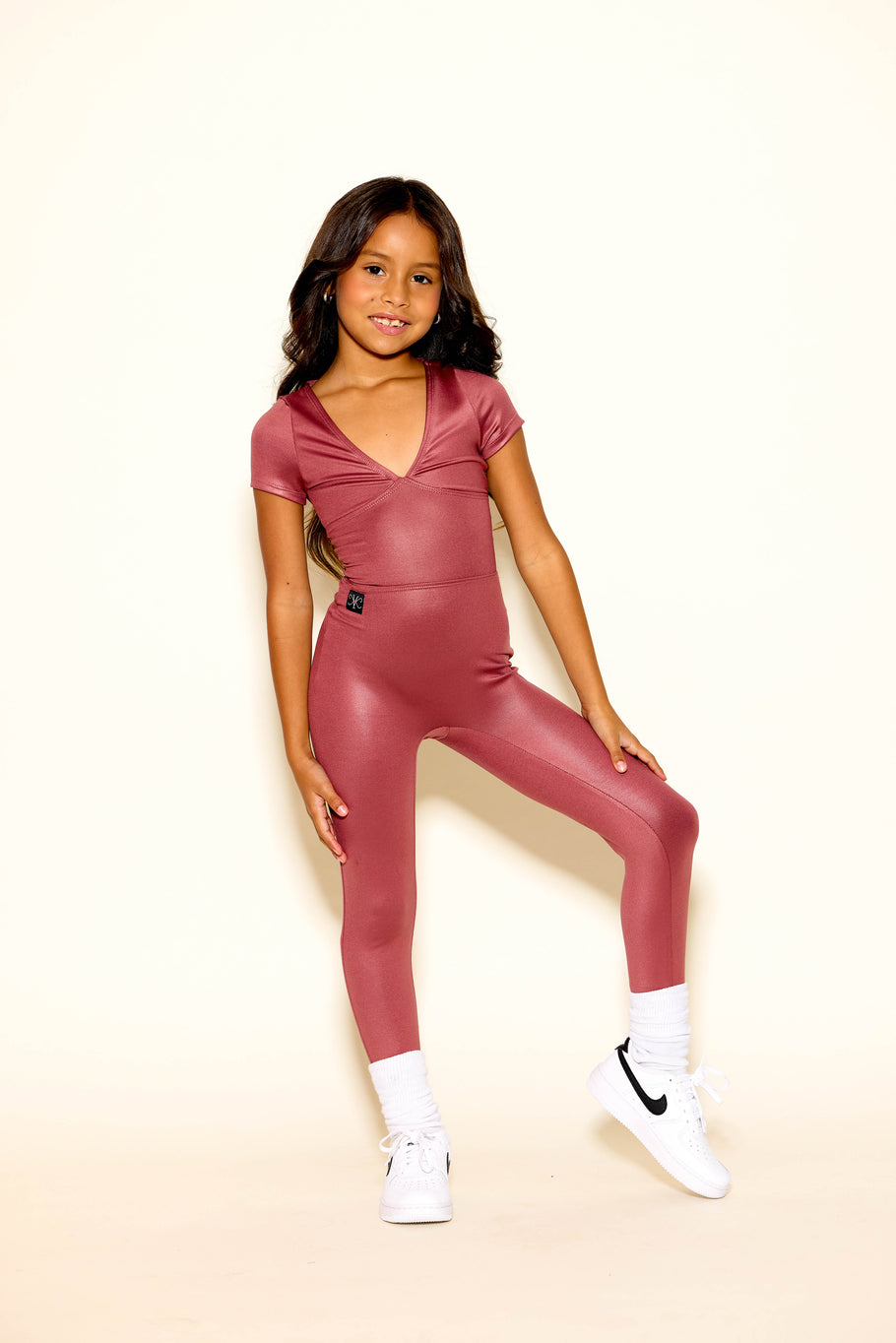 Timeout Jumpsuit - Rust Slick - Ready to Ship - Final Sale