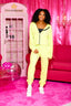 OG Kandi Kouture Sweatpant - Chartreuse Without Rhinestone Logo - Teen Sizes - Ready To Ship - Final Sale