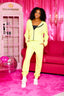 OG Kandi Kouture Sweatpant - Chartreuse Without Rhinestone Logo - Teen Sizes - Ready To Ship - Final Sale