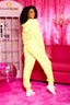 OG Kandi Kouture Sweatpant - Chartreuse Without Rhinestone Logo - Teen Sizes - Ready To Ship - Final Sale