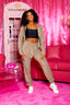 OG Kandi Kouture Sweatpant - Mocha Without Rhinestone Logo - Teen Sizes - Ready To Ship - Final Sale