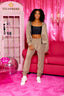OG Kandi Kouture Zip Up Jacket - Mocha Without Rhinestone Logo - Teen Sizes - Ready To Ship - Final Sale