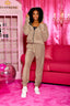 OG Kandi Kouture Sweatpant - Mocha Without Rhinestone Logo - Teen Sizes - Ready To Ship - Final Sale