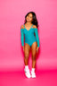 Aurora Leotard - Deep Peacock - Ready To Ship - Final Sale