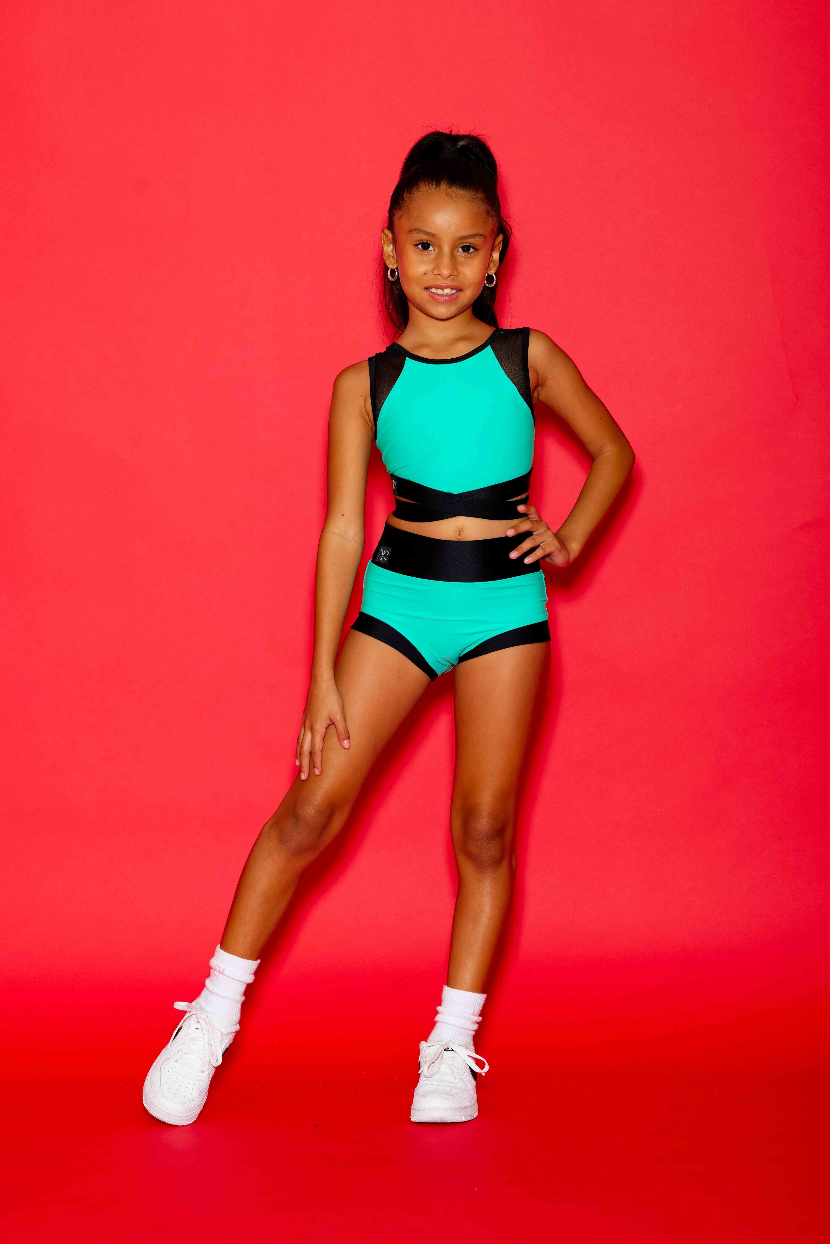 Criss Cross VIP Brief - Mint/Black