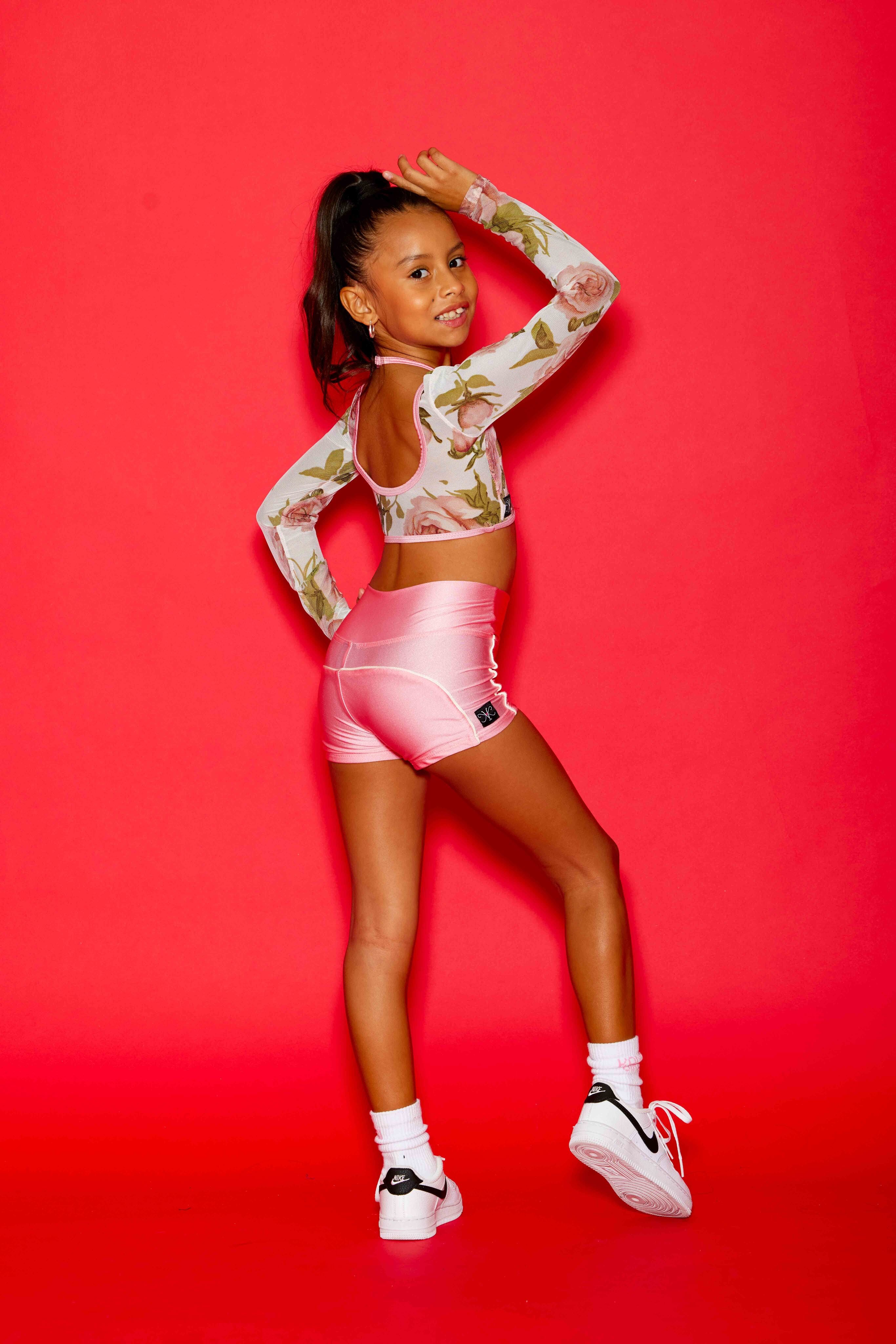 The #1 Cording Short - French Rose/Cream - Ready To Ship