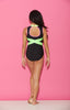 Omega Leotard - Black/Neon - Ready To Ship