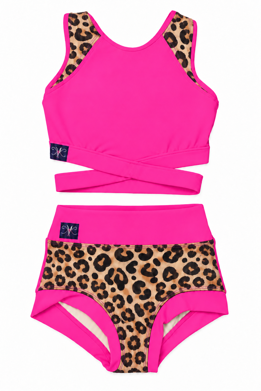 Criss Cross VIP Set (Beige Cheetah)