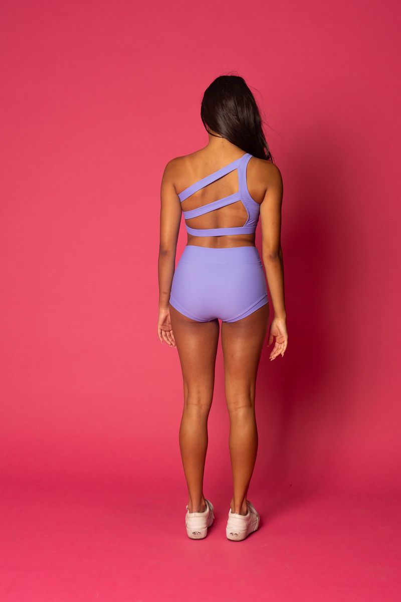 Cross The Line Bra Top - Lavender - Ready To Ship