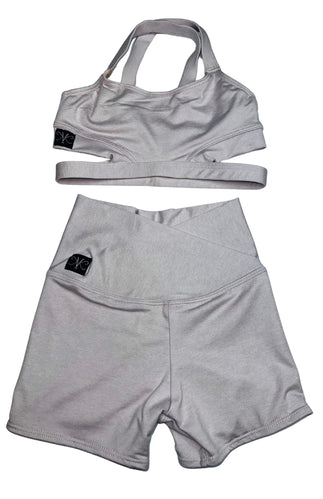 Chic Short - Baby Pink Heather - Ready To Ship