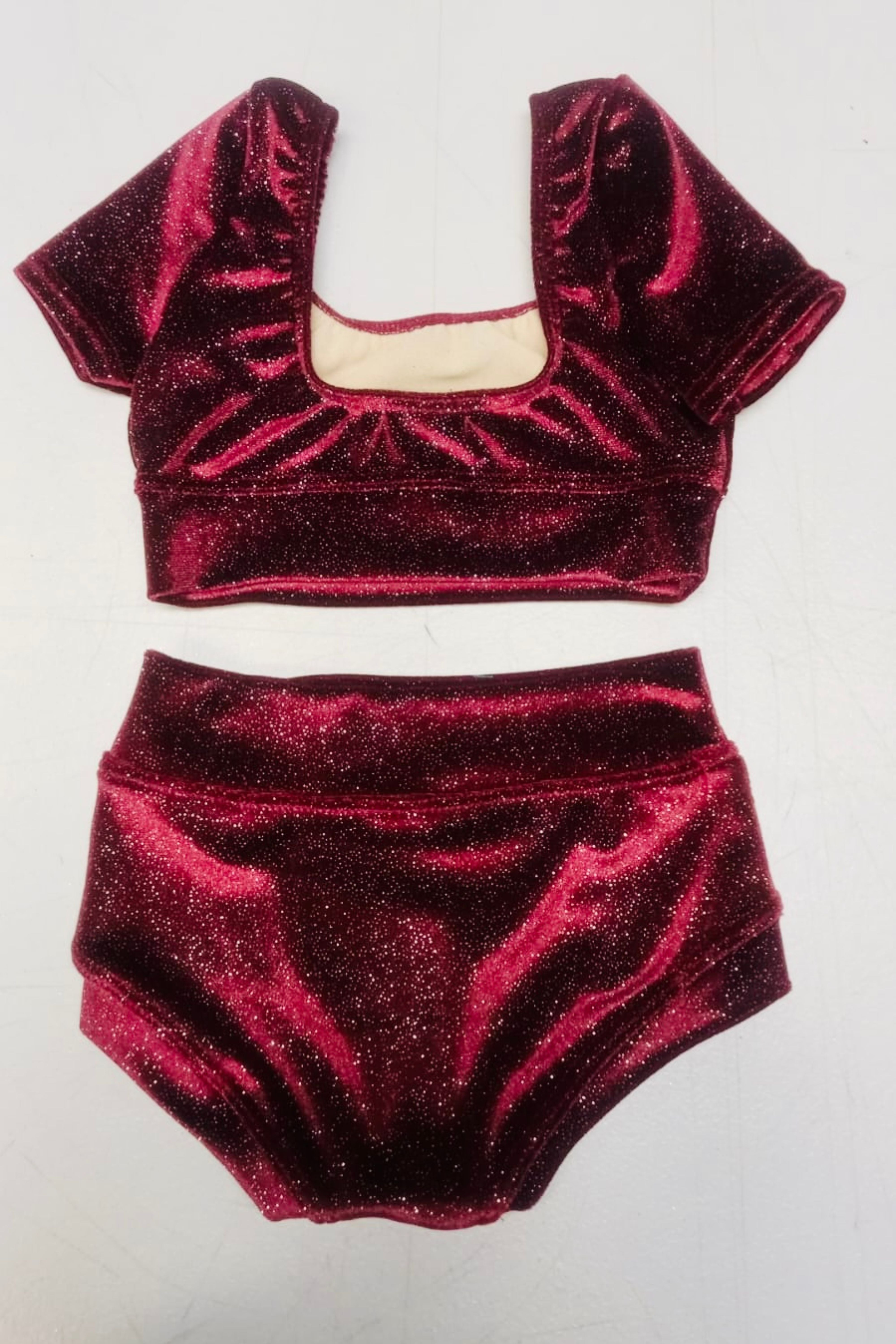Simple But Cute Set (Exclusive Glitter Velvet) - Ready To Ship - Final Sale