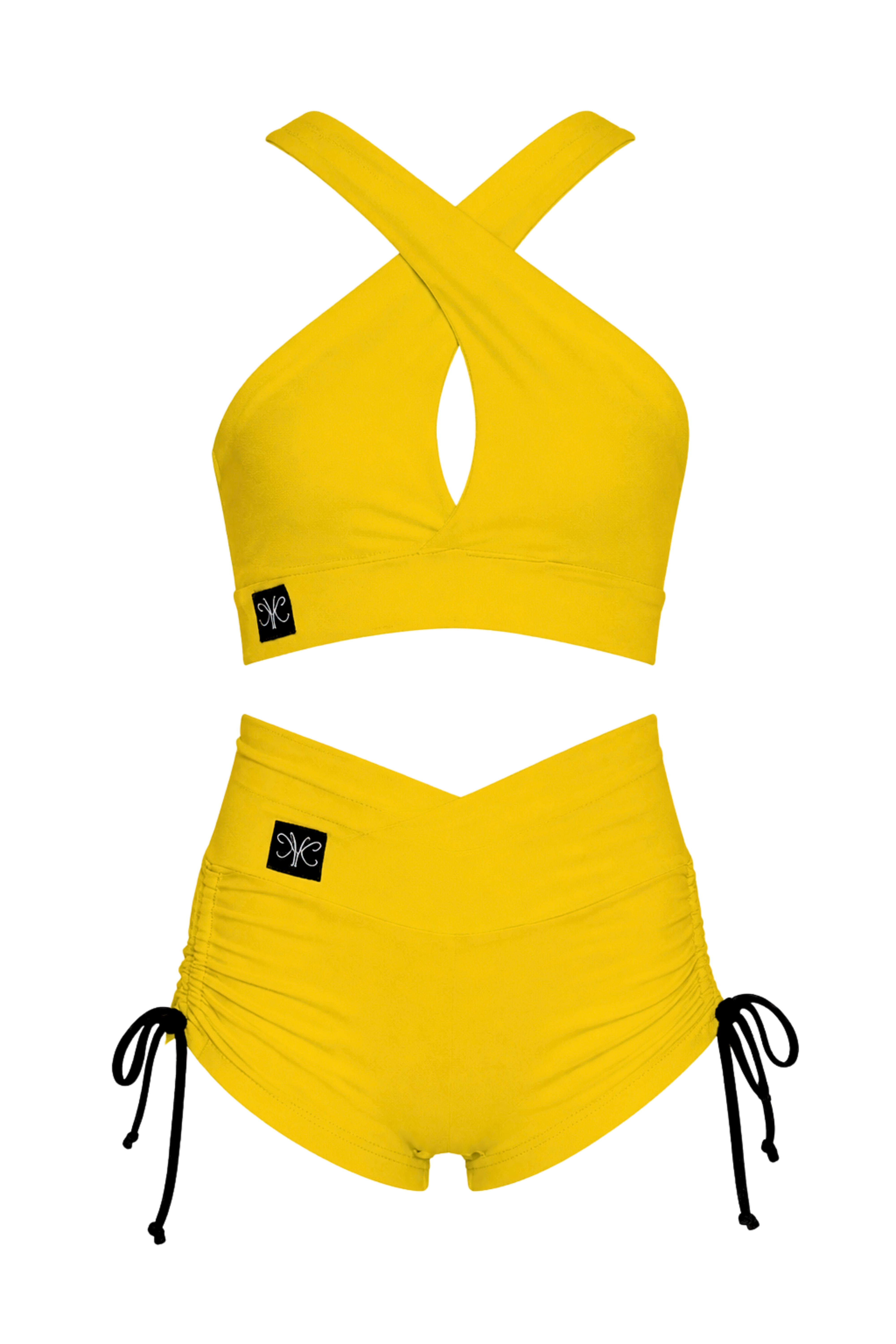 Luxe Life Ruched Short - Sunflower