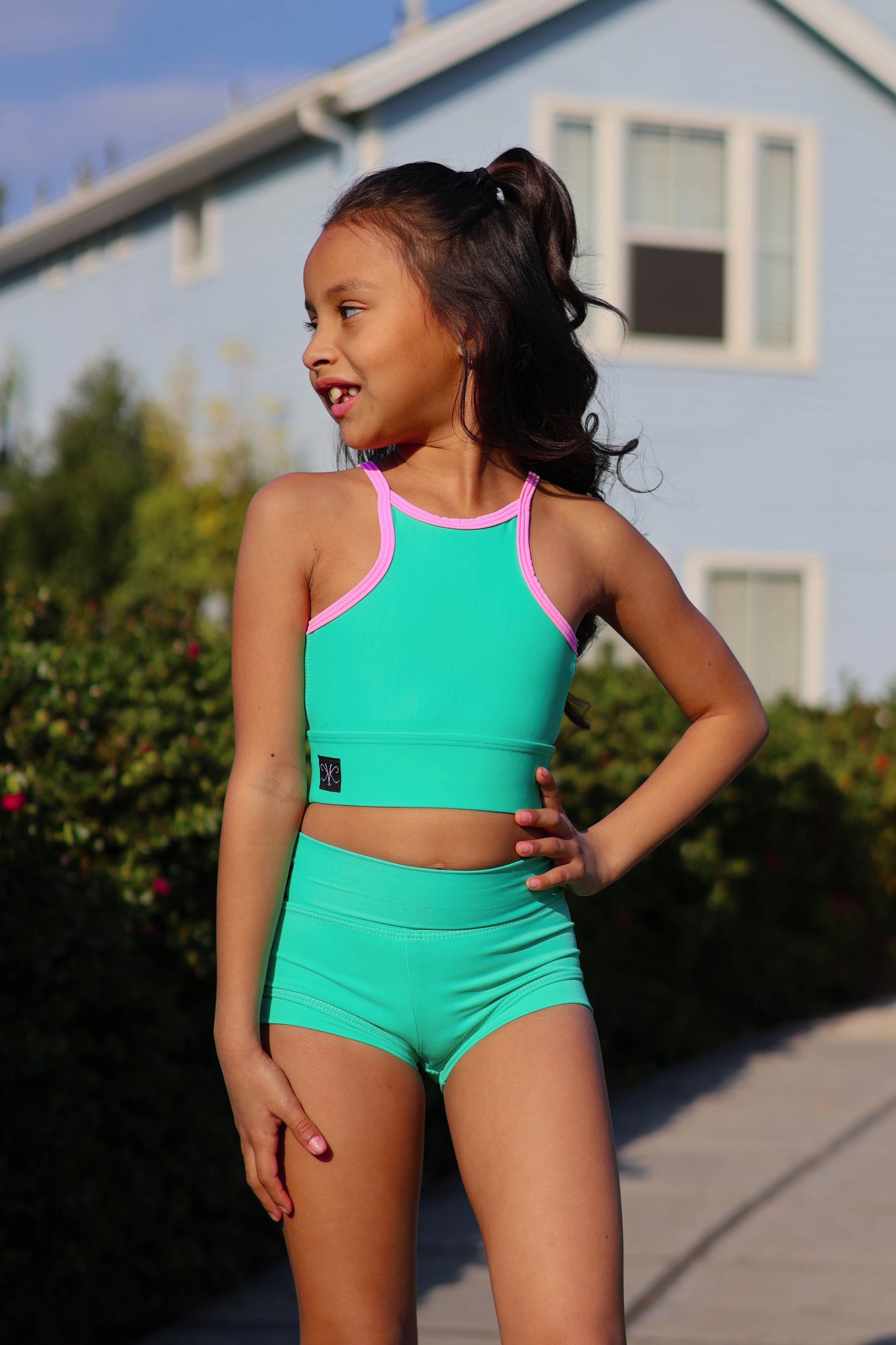 Bow Down Celebrity Short - Mint - Ready To Ship