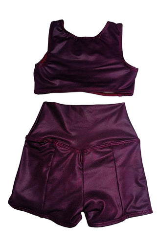 Anikka Short - Wine Heathered - Ready to Ship