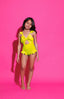 Beach Babe Leotard - Neon Yellow - Ready To Ship