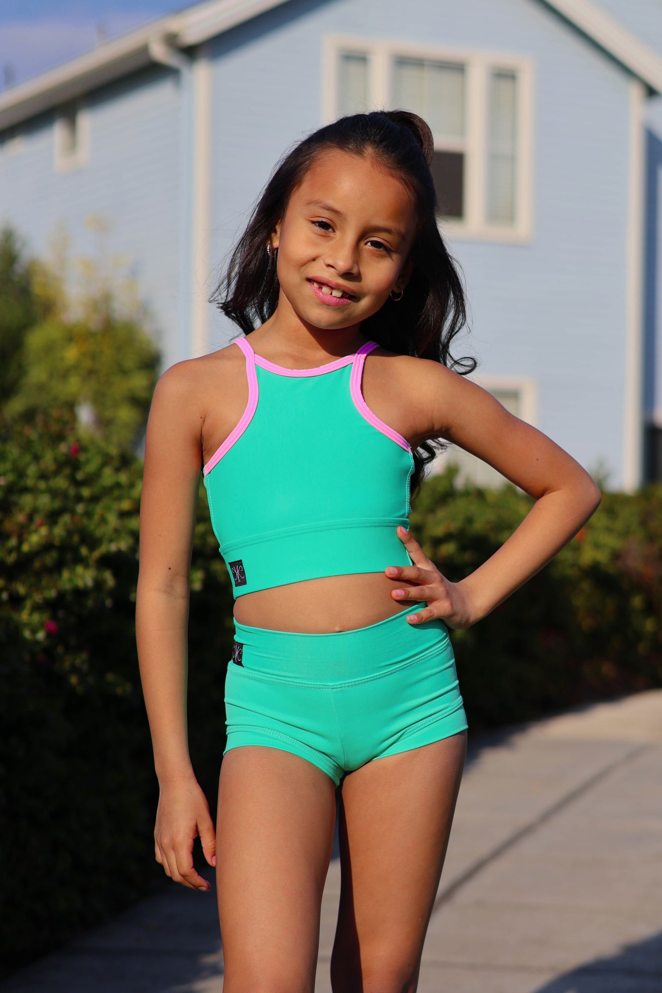 Bow Down Celebrity Short - Mint - Ready To Ship