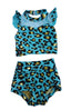 Sweetheart Lolita Brief - Blue Gold Cheetah - Ready To Ship