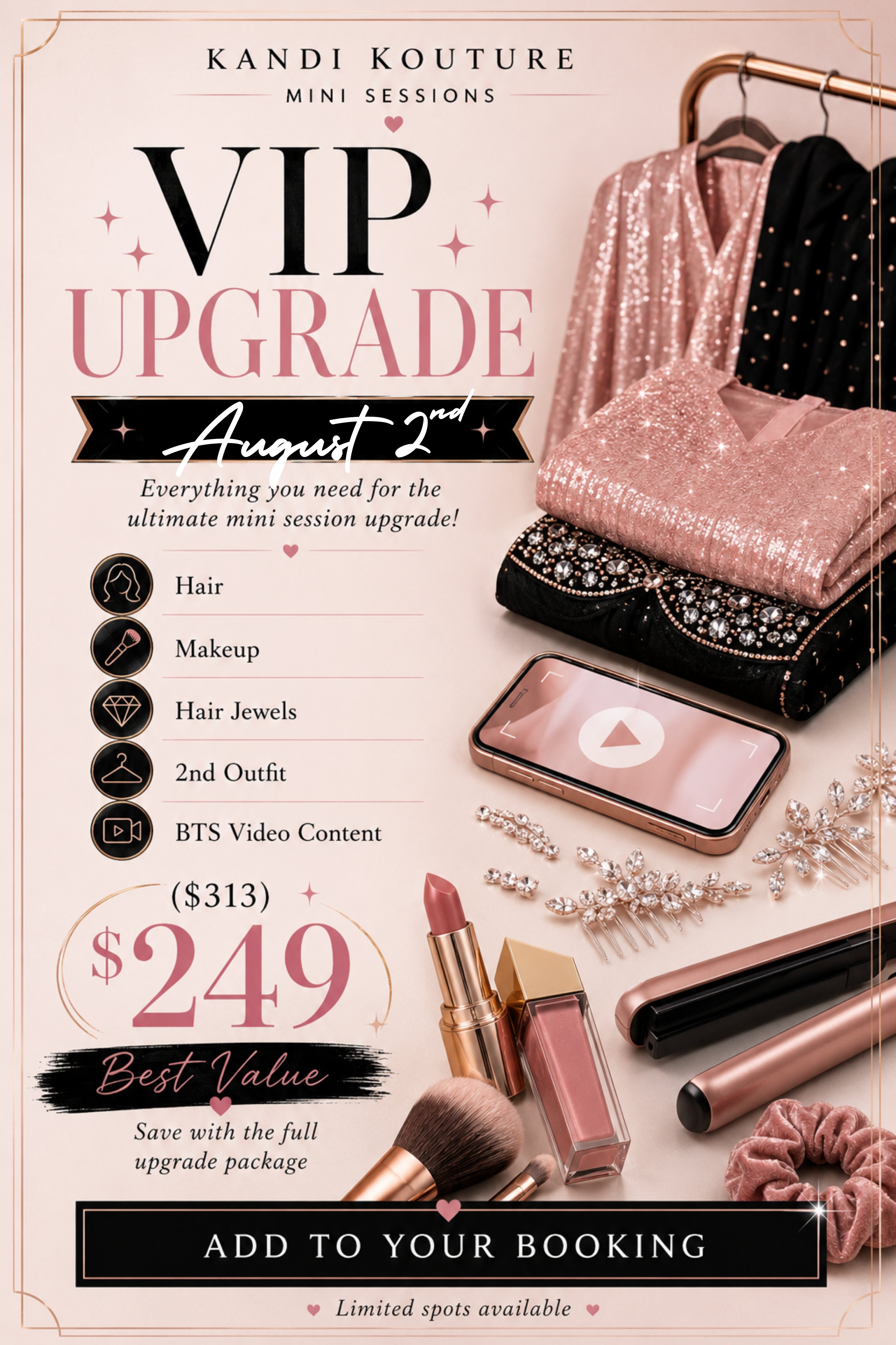 VIP UPGRADE - AUGUST 2ND - FINAL SALE