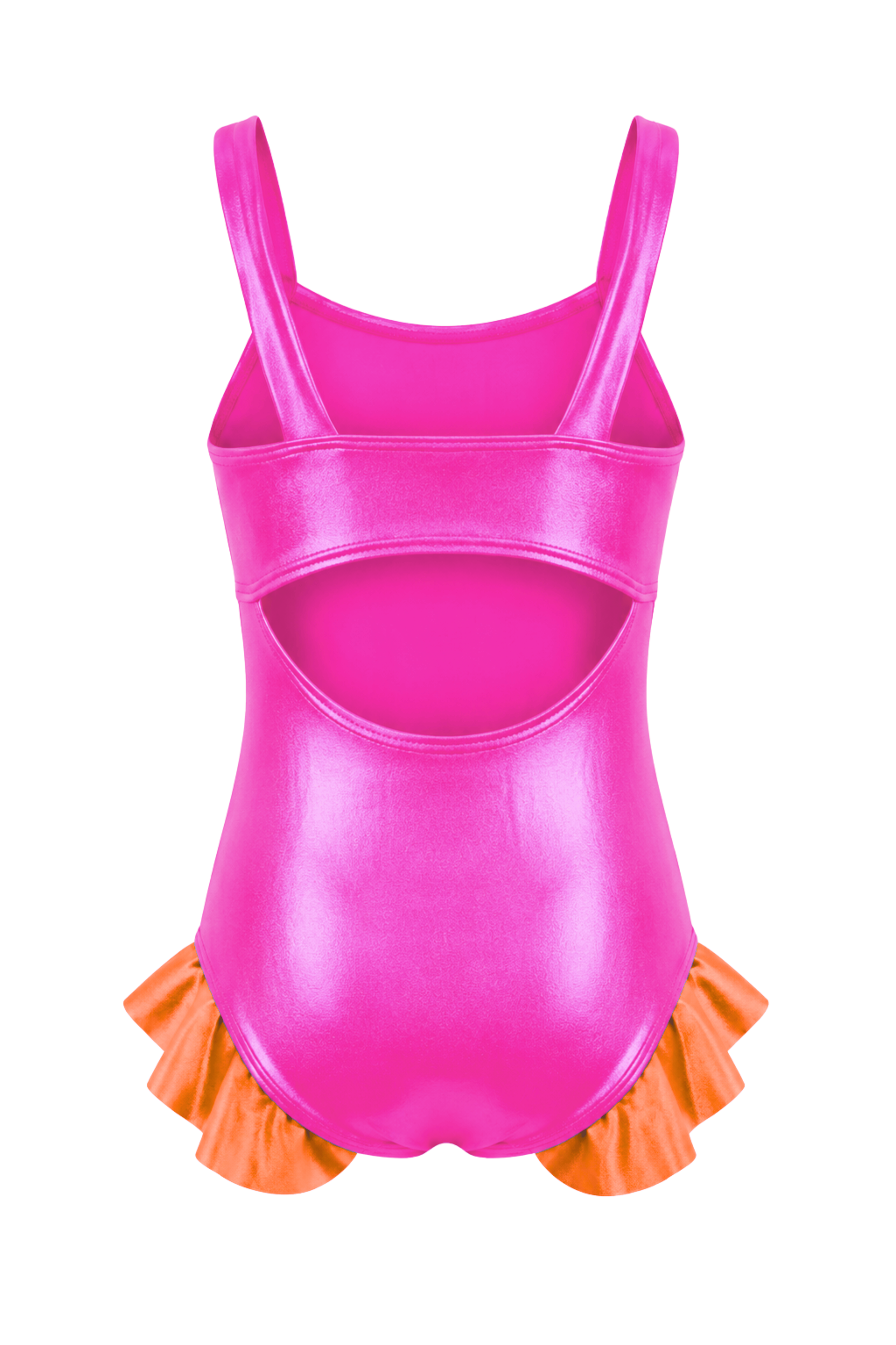 Summer Break Leotard - Neon Pink/Neon Orange
