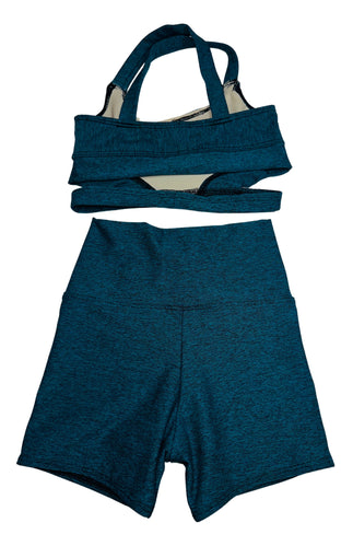 Chic Short - Turquoise Heather - Ready To Ship