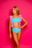 Call Me Cute Leotard - Sky Blue/Lilac - Ready To Ship