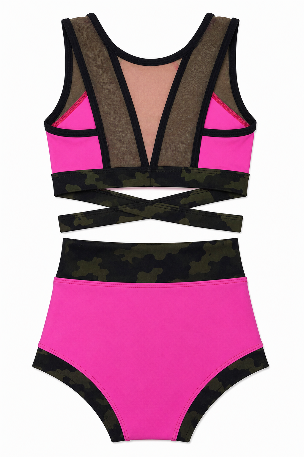 Criss Cross Camo Set - Final Sale