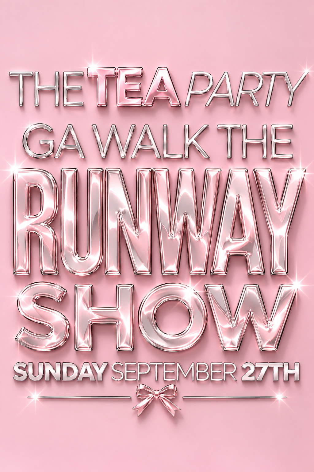 GA ADD-ON WALK the Runway Show - The Tea Party - Final Sale