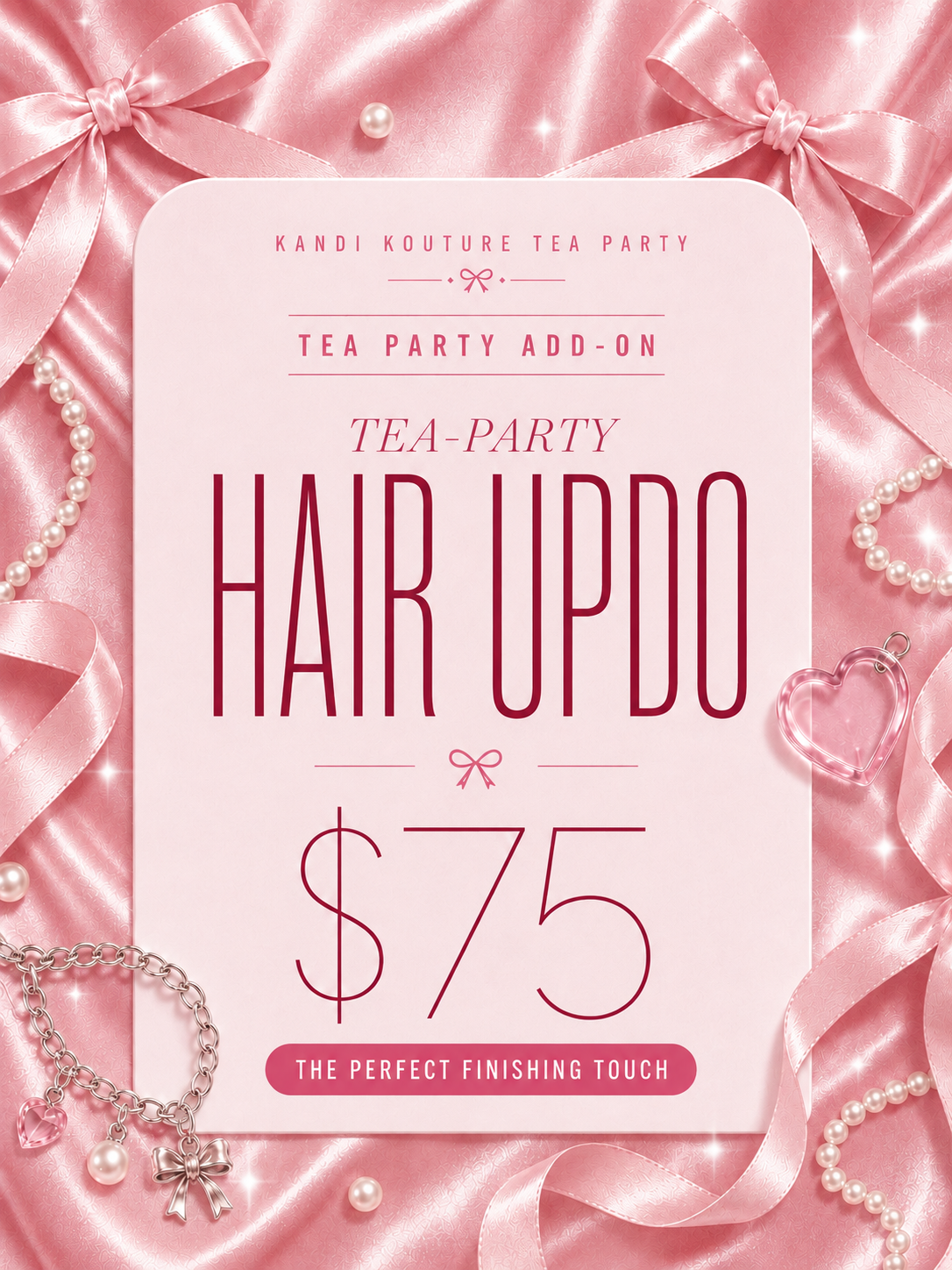 Tea-Party Hair Updo - The Tea Party - Final Sale