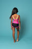 Criss Cross Bra Top - Black/Neon Pink/Lime - Ready to Ship