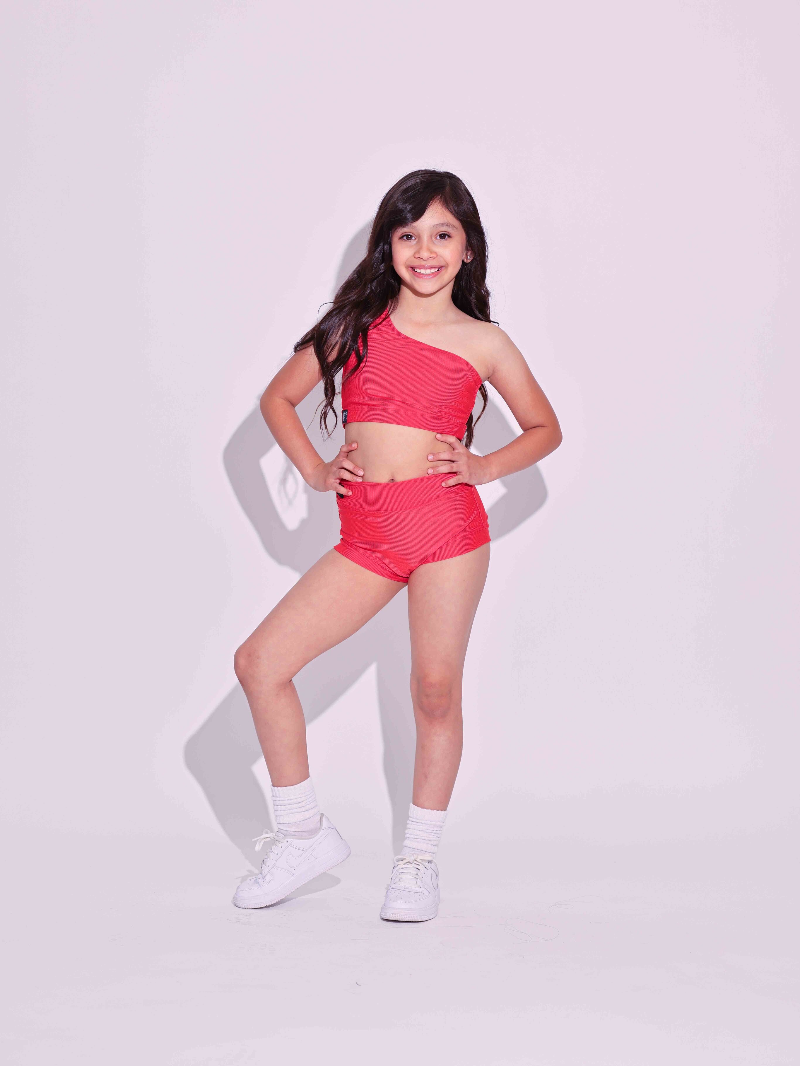 Cross the Line Ribbed Bra Top - Carmino Ribbed - Ready to Ship