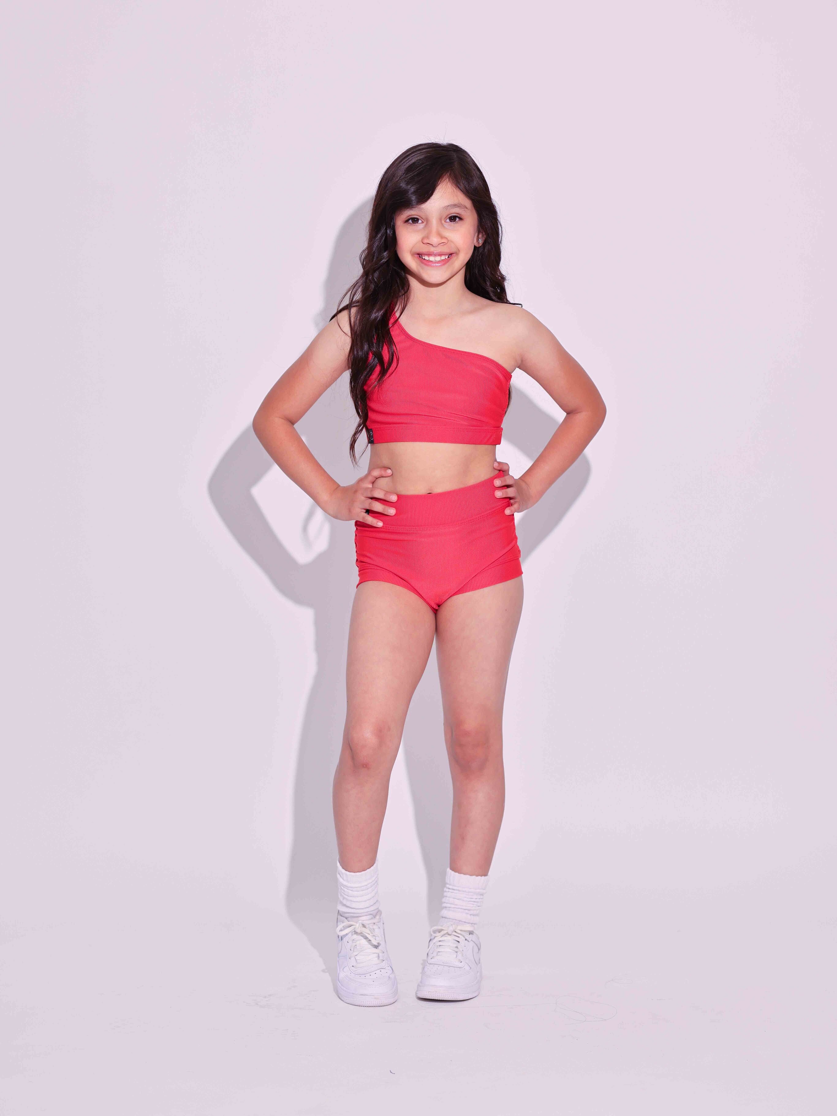 Cross the Line Ribbed Bra Top - Carmino Ribbed - Ready to Ship