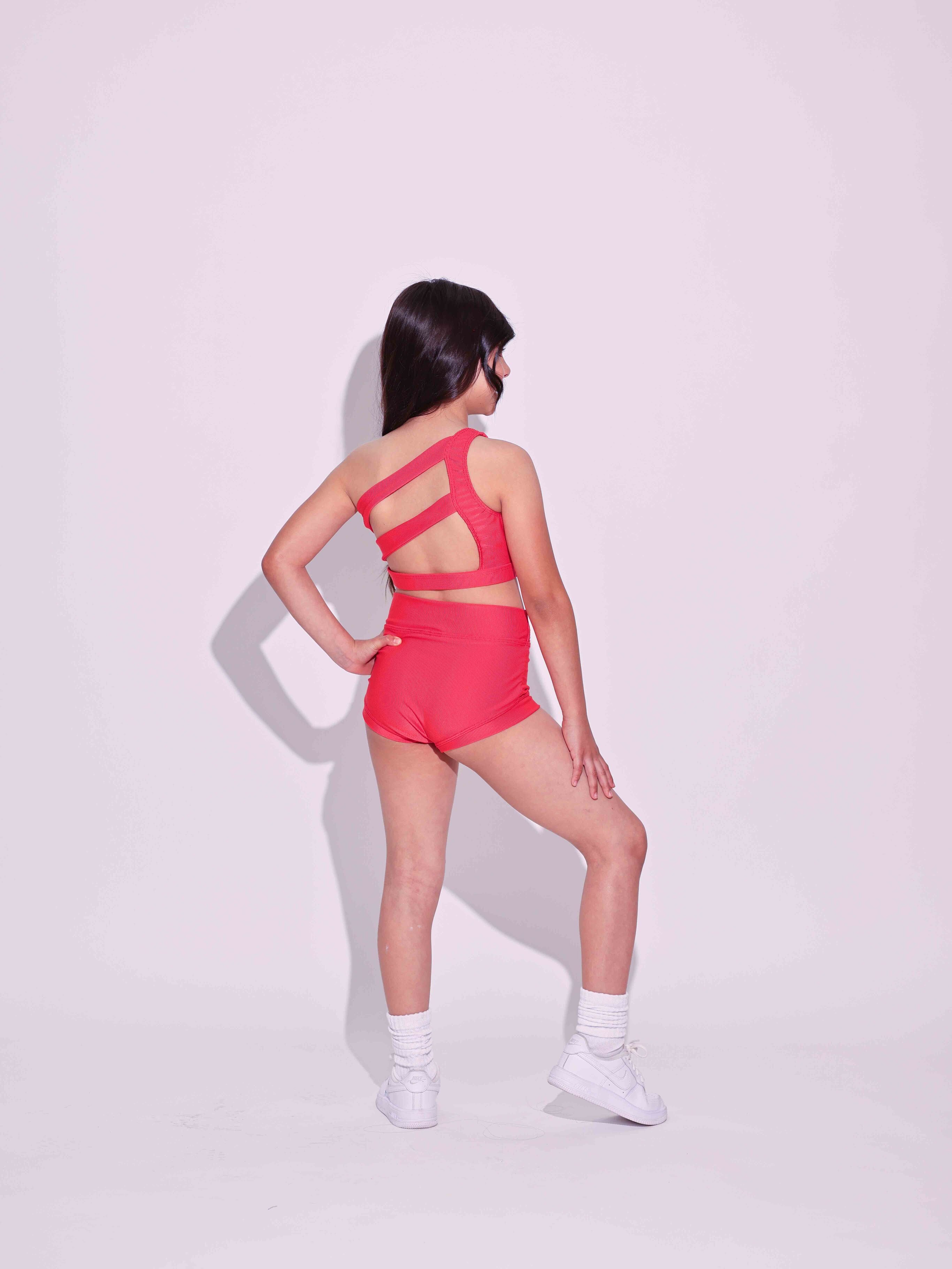 Cross the Line Ribbed Bra Top - Carmino Ribbed - Ready to Ship