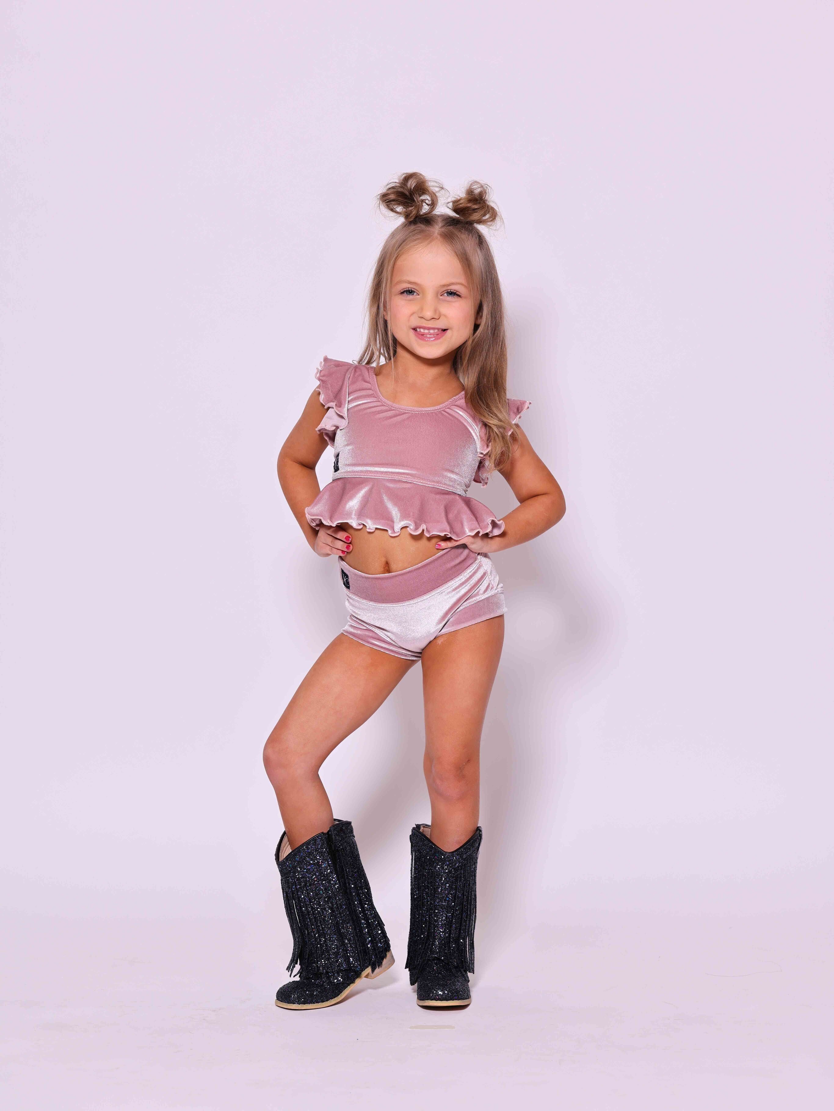 All Dolled Up VIP Brief - Mauve Velvet - Ready To Ship - Final Sale