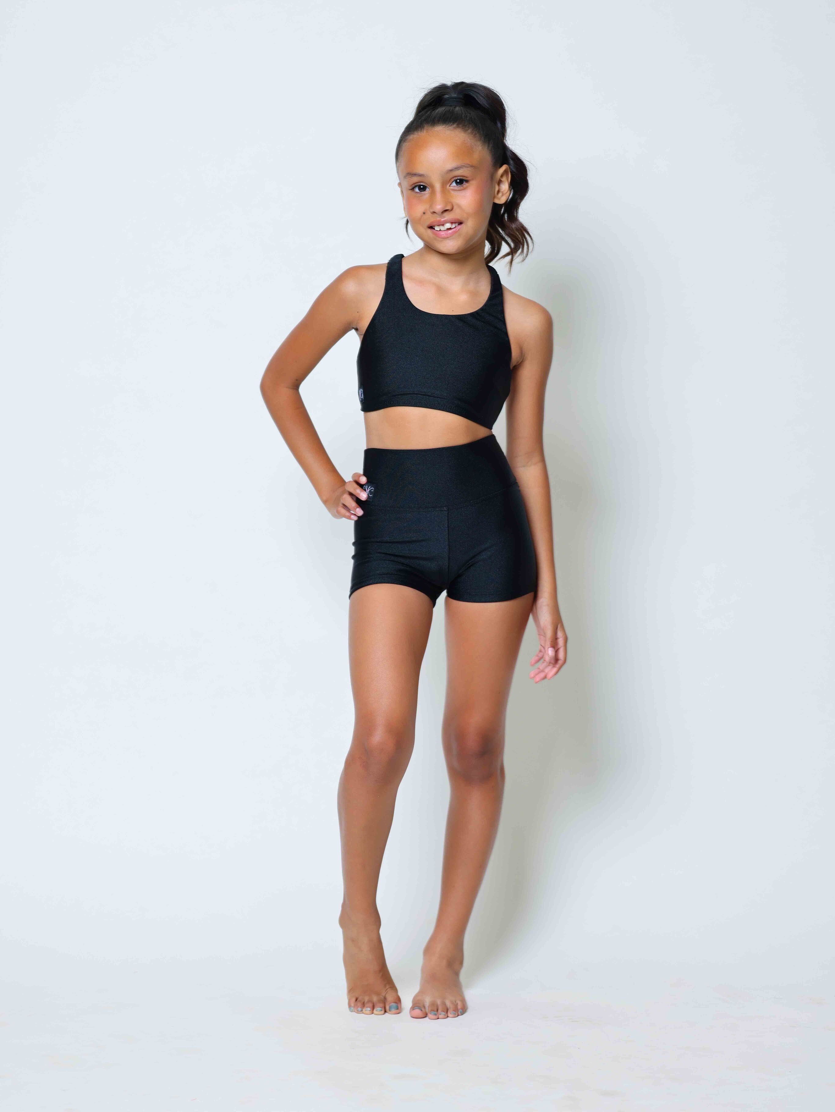 Girls Trip Short - Black Shiny